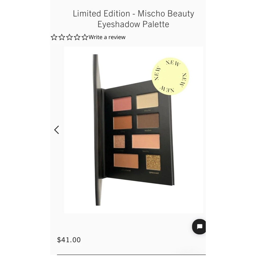 MISCHO‎ BEAUTY Eyeshadow Palette, NEW 8 Shades Limited Edition MSRP $41.00